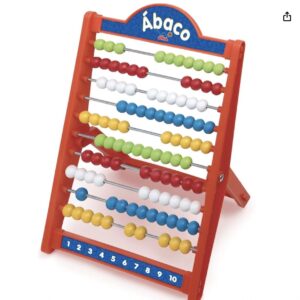 Elka 512, Contador, Plástico, Ábaco Escolar com 100 Bolas, Elka Brinquedos, Multicor