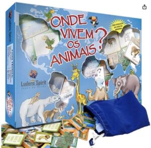 Jogo De Memória Onde Vivem Os Animais? Ludens Spirit Azul