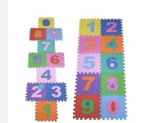 Tapete Numérico e Alfabeto Eva Tatame Bebê Infantil Educativo Criança 29x29cm 08mm 26 ou 36 Peças