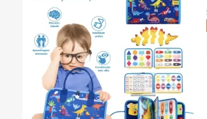 Brinquedos Sensoriais Básicos De Habilidades De Vida Para Toddlers Montessori Busy Board de Viagem Educacional