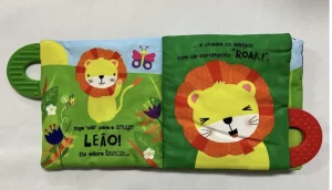 Livro De Pano Com Mordedor - Meu Amigo Leao